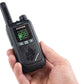 CRONOS Kurzwellen-Funkgeräte Walkie-Talkie Modell: Baofeng BF-T17, Funktelefon, Set mit Taschenlampe, 2 Stück, Farbe: LIMONENGRÜN