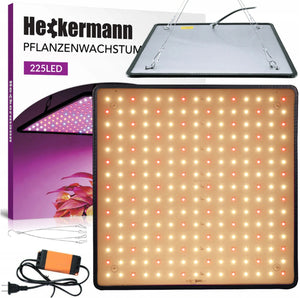 LED-Pflanzenwachstumslampe mit Elementen zur Aufhängung  Modell: 225 LED  1000W