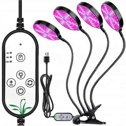 Plant lamp with 4 lamps 4x78 LED 