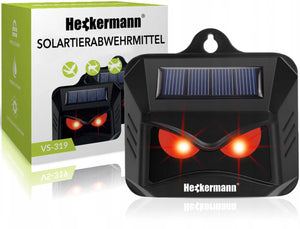 Répulsif solaire pour la faune Heckermann avec LED - Modèle : VS-319