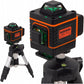 Laser level 360° cross laser + tripod 