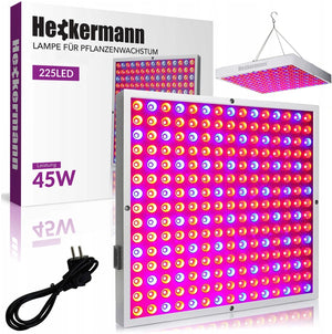 Lámpara LED para plantas Heckermann modelo: 225LED - potencia: 45W 