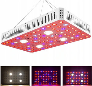 Lampada per la crescita delle piante Heckermann LED 2000W, spettro completo + kit di sospensione Modello: QB2000