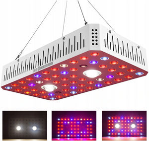 Lampe LED pour culture de plantes Heckermann 1000W, spectre complet + kit de suspension Modèle : QB1000