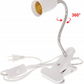 Lampadina E27 per piante 50W + portalampada 230V Modello: MDA-PG05