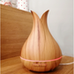 BAMBOO Ultrasonic Humidifier and Aroma Diffuser 2in1 Color: LIGHT BROWN – 