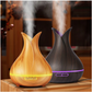 BAMBOO Ultrasonic Humidifier and Aroma Diffuser 2in1 Color: LIGHT BROWN – 