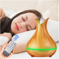 BAMBOO Ultrasonic Humidifier and Aroma Diffuser 2in1 Color: LIGHT BROWN – 