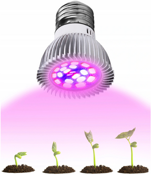 Bombilla E27 18 LED para cultivo de plantas 8W 