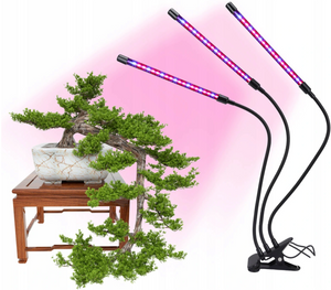 Lampe pour plantes 60 LED 27W - 3 têtes flexibles 360°