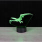 Lampe de chevet dinosaure 3D LED 7 couleurs de lumière au choix