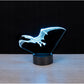 3D LED dinosaur bedside lamp 7 light colors to choose from – 