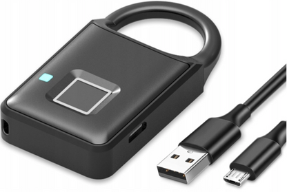 Candado de huella digital inteligente con carga USB Cronos 