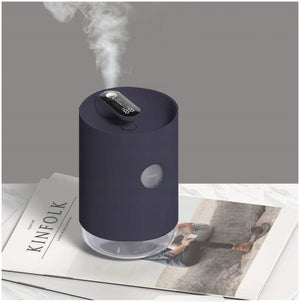 Humidifier 1000ml in color: BLACK USB - Effective LED backlight 