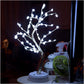 Sapin de Noël décoratif LED - 60 flocons de neige lumière blanche