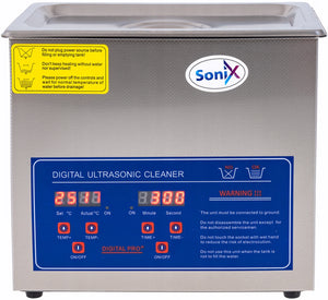 SONIX Ultrasonic Cleaner 3.2L Made of high-quality STAINLESS STEEL – 